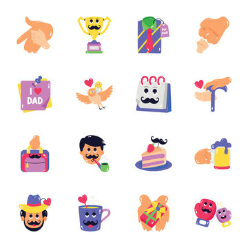 Pack of Father&rsquo;s Day Flat Stickers

