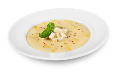 Cream Soup with Bread