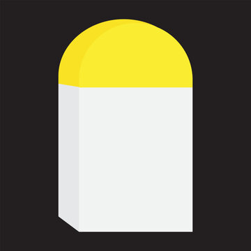 3d vector illustration of milestone isolated on black