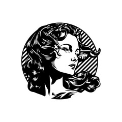 illustration of a beautiful woman face