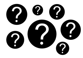 question mark symbol vector illustration