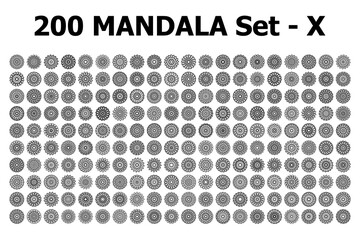 various mandala collections - 200 set yoga pattern