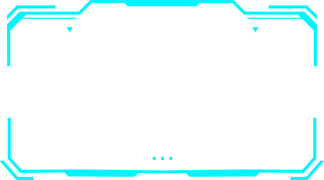 Blue HUD for advance technology frame