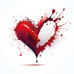 Herz Kunst Ölmalerei für Valentinstag, Muttertag und Liebe - Generative AI