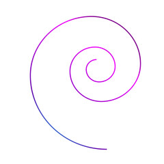 illustration neon spiral element