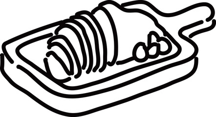 ローストビーフ　輪郭のみ
