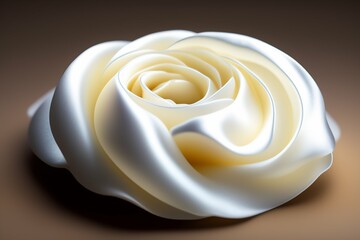 white silky flower