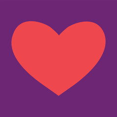 Big heart valentines day vector illustration clipart