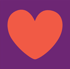 Big heart valentines day vector illustration clipart