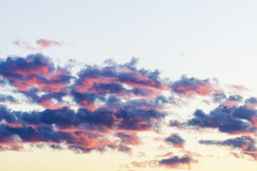 Sunset on the island of Luzon in the Philippines