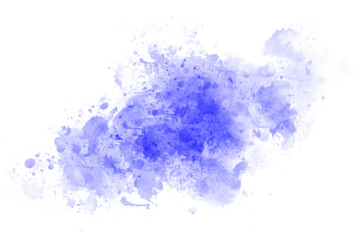 Abstract Blue Brush Watercolor Back Drop Shape element