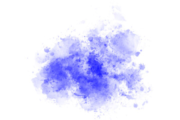 Abstract Blue Brush Watercolor Back Drop Shape element