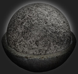 black and white sphere