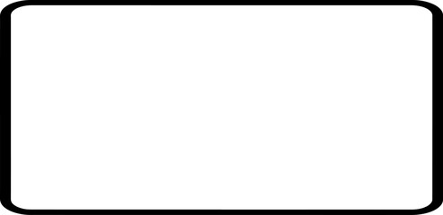 Empty vector black frame. Simple linear framing effect.
