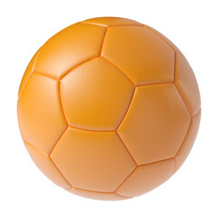 Soccer ball isolated transparent background 3d rendering
