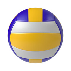 Volleyball ball isolated transparent background 3d rendering
