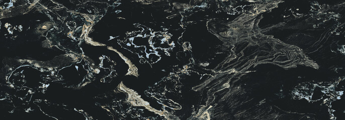 Black marble texture with natural pattern for background or design art work, Marble with high resolution
