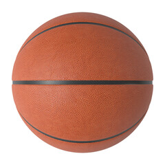 Basketball ball isolated transparent background 3d rendering
