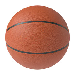 Obraz premium Basketball ball isolated transparent background 3d rendering 