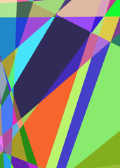 Obraz premium Geometric abstraction generative art background art illustration