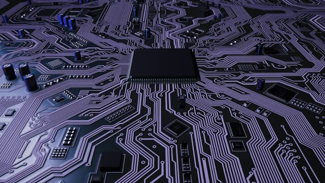 The processor chip on the motherboard sends digital data pulses over the communication lines using a microprocessor. The pulses power the chip to send a signal. Electronic technologies. Loop.