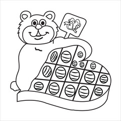 Happy Chocolate Day Social Media Stories Template Flat Cartoon Background Vector Illustration