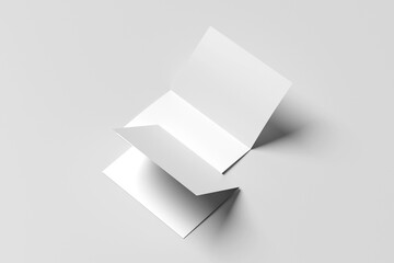 A4 size bi fold brochure mockup