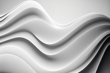 Obraz na płótnie Canvas White abstract background, Ai generated