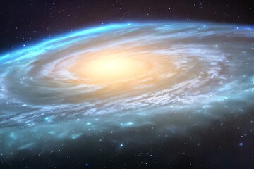 Galaxy in the space, dark space, Milkyway galaxy 