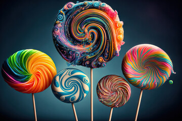 Lollipops. Generative AI