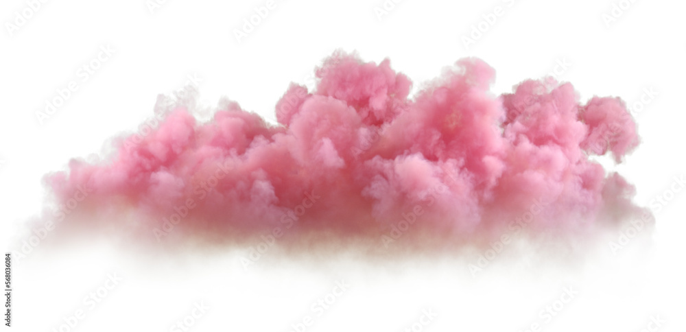 Aufkleber soft pink clouds cutout backgrounds effect 3d rendering png