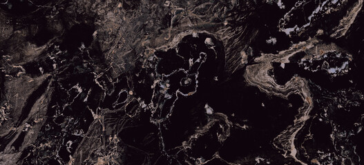 Obraz premium stone background of marbled detail with rose gold, black and white AI assisted finalized in Photoshop by me