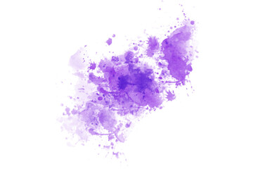 Naklejka na ściany i meble Abstract Purple Brush Watercolor Back Drop Shape element