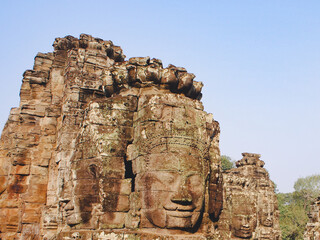 Fototapeta premium アンコールトム遺跡 クメールの微笑み