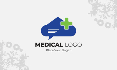 Creative Abstract Healthcare Medical Logo Template Design