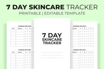 7 Day Skincare Tracker