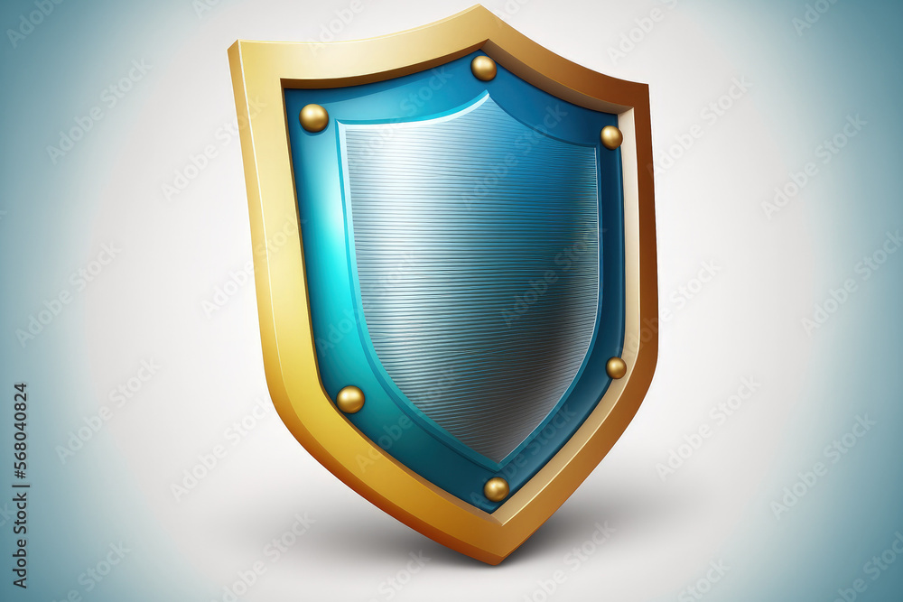 Poster security virus symbol button shield business web icon. generative ai
