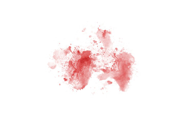 Abstract Red Brush Watercolor Back Drop Shape element