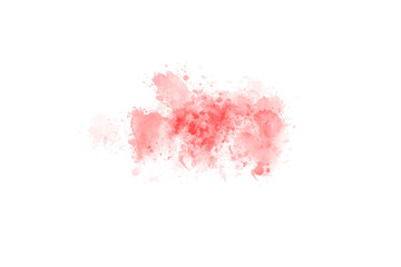 Abstract Red Brush Watercolor Back Drop Shape element