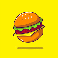 illustration of delicious burger