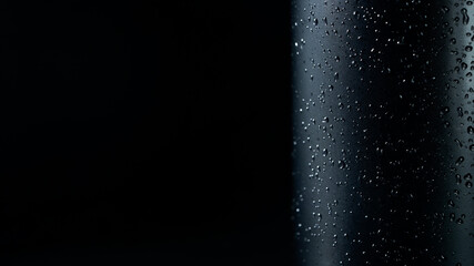 The texture of water droplets on a juice bottle. Discards the background,