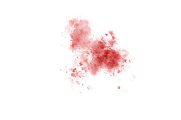Abstract Red Brush Watercolor Back Drop Shape element