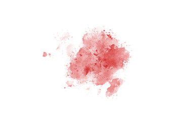 Abstract Red Brush Watercolor Back Drop Shape element