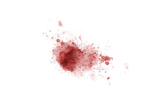 Abstract Red Brush Watercolor Back Drop Shape element