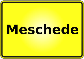 Stadteingangsschild Deutschland Stadt Meschede