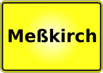 Stadteingangsschild Deutschland Stadt Meßkirch