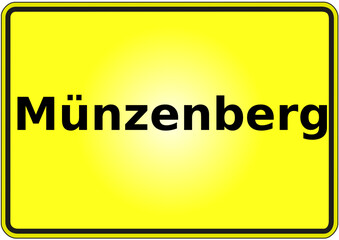 Stadteingangsschild Deutschland Stadt Murrhardt