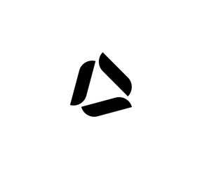 twisted monogram vector logo templet