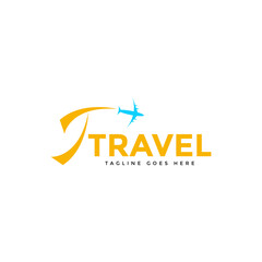 Fototapeta na wymiar modern colored travel agency business logo. transportation, logistics delivery logo design