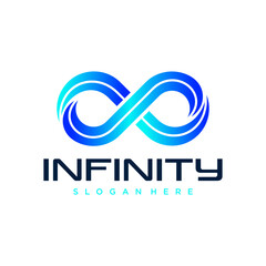 Fototapeta premium Infinite limitless symbol icon or logo design template